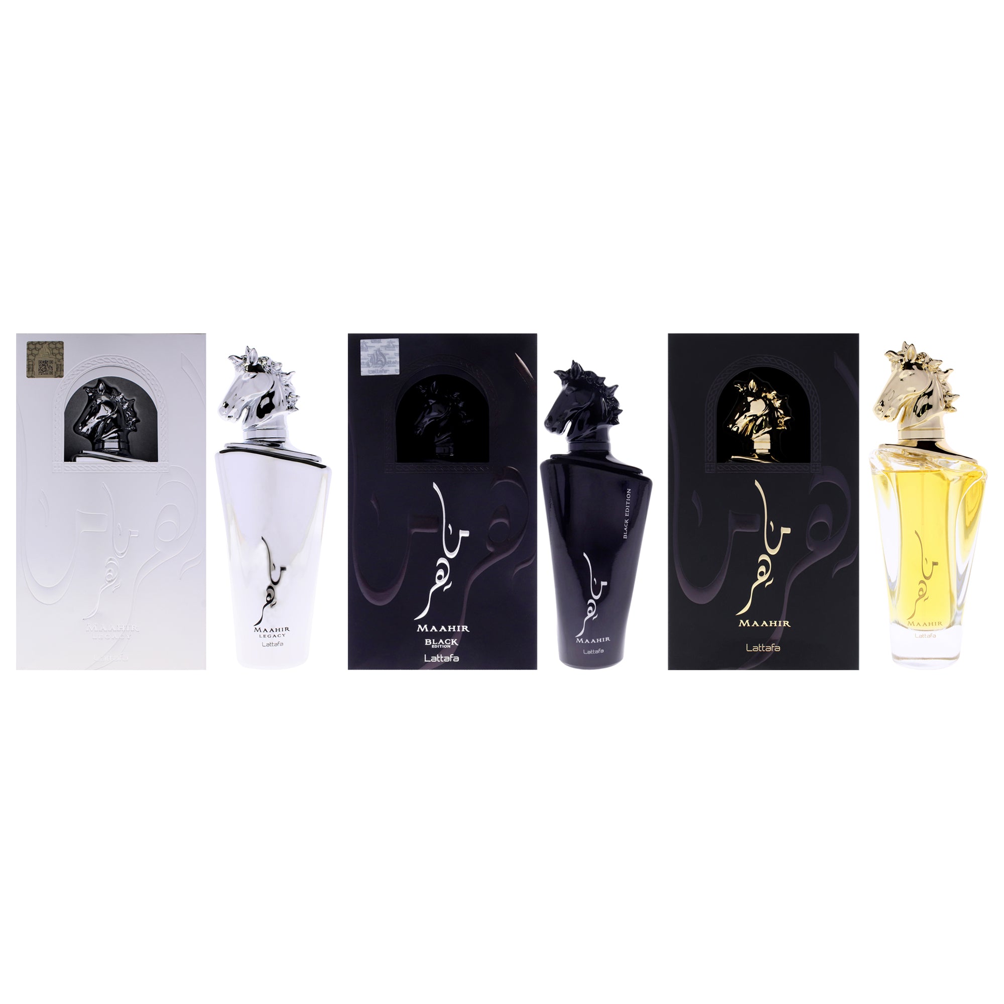 Lattafa Maahir Kit 3 Pc Kit-Thefragrancemart.com
