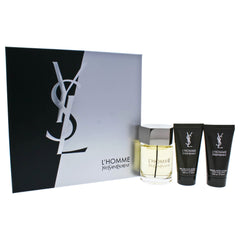 Yves Saint Laurent LHomme 3 Pc Gift Set-Thefragrancemart.com