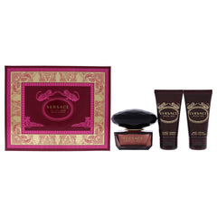 Versace Crystal Noir 3 Pc Gift Set-Thefragrancemart.com