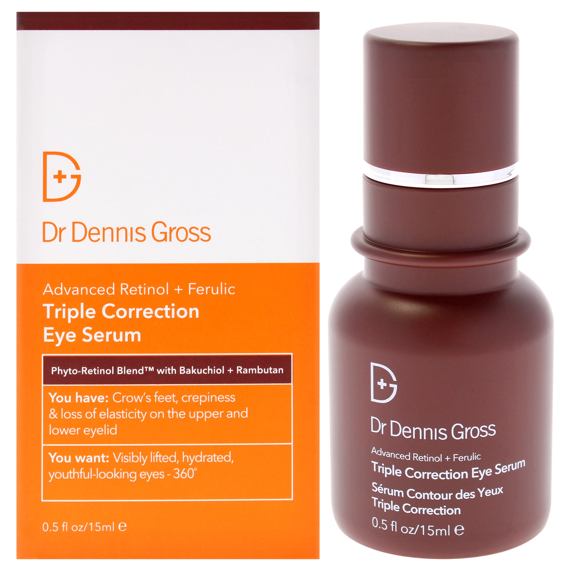 Dr. Dennis Gross Advanced Retinol Plus Ferulic Triple Correction Eye Serum -Thefragrancemart.com