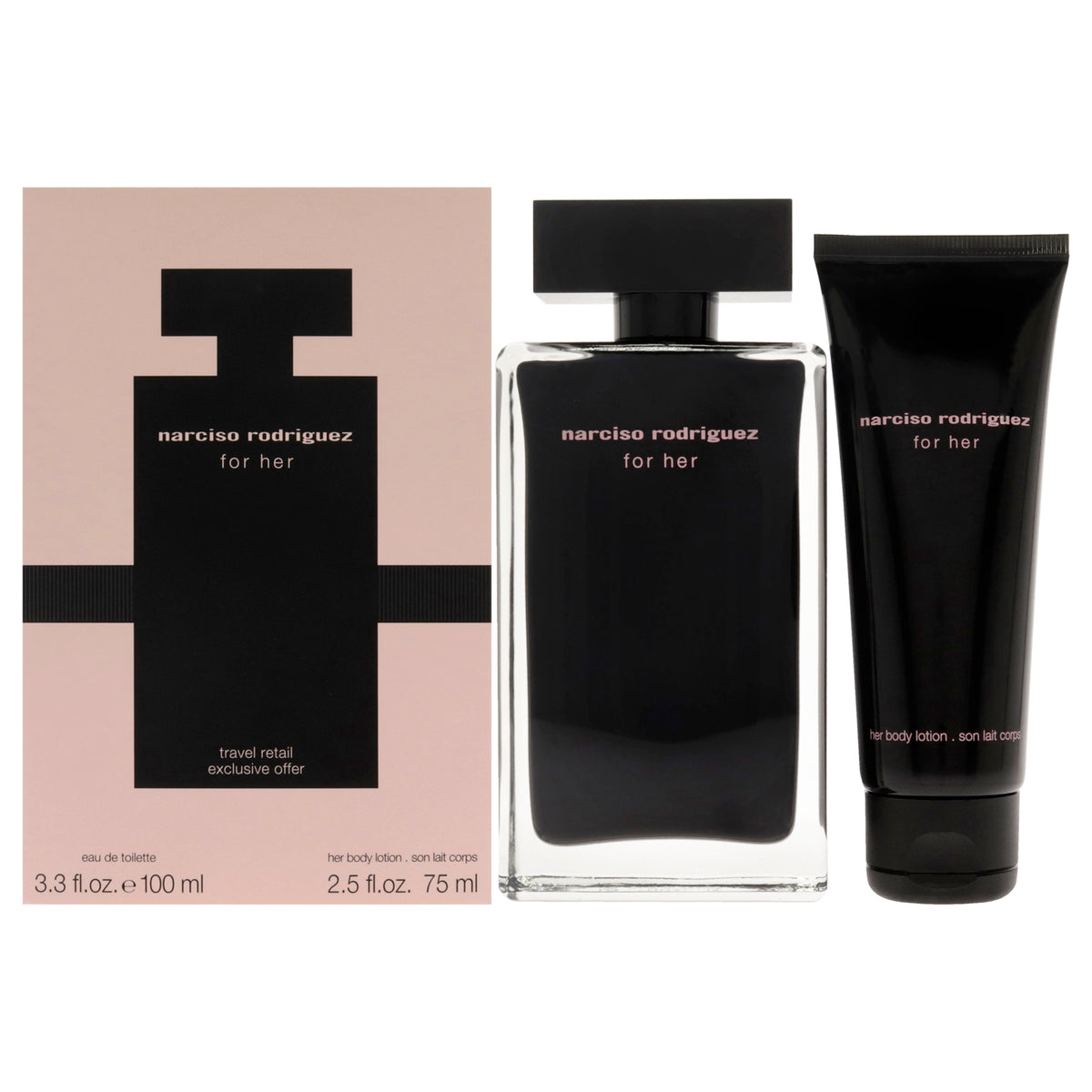 Narciso Rodriguez 2 Pc Gift Set-Thefragrancemart.com
