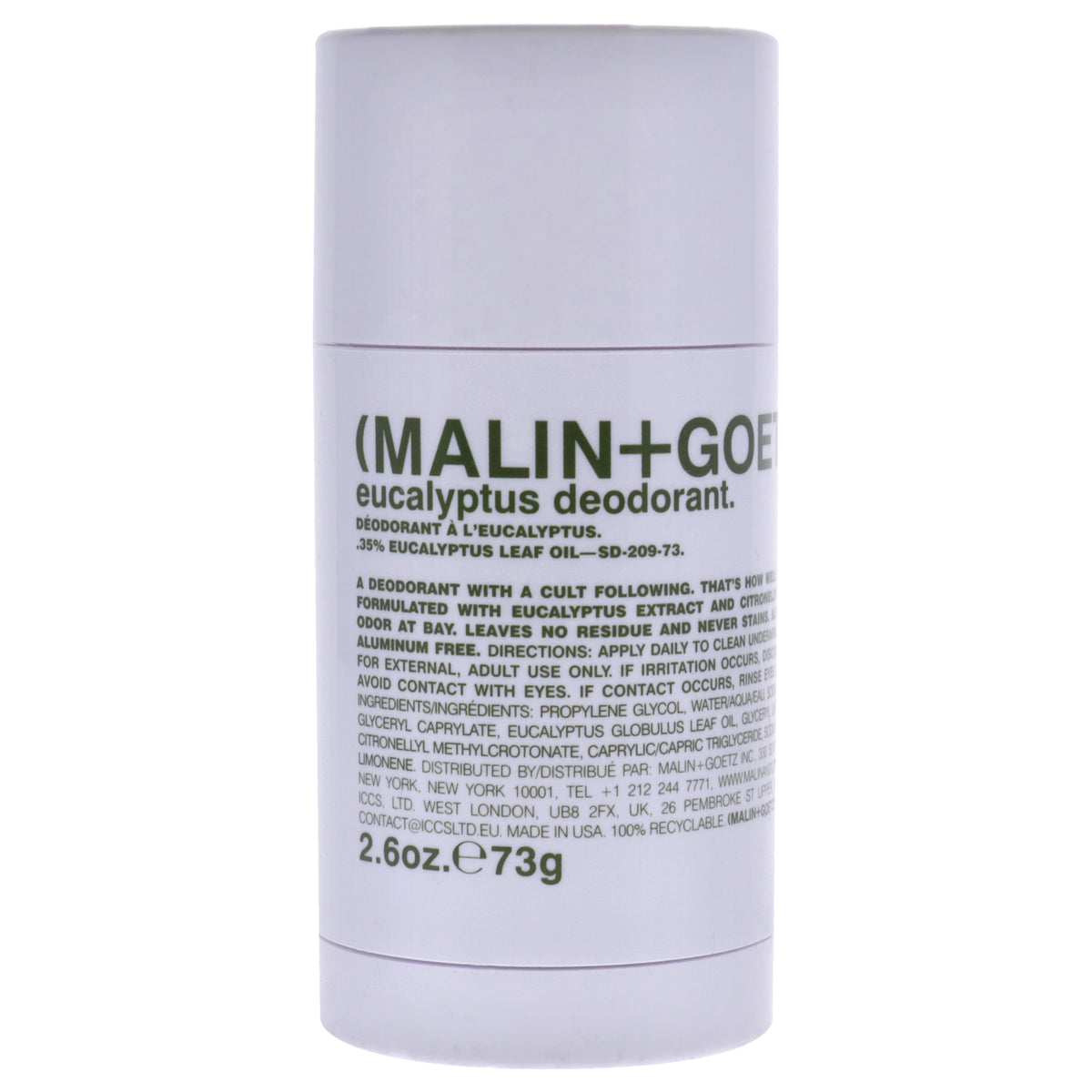 Malin + Goetz Eucalyptus Deodorant Stick -Thefragrancemart.com