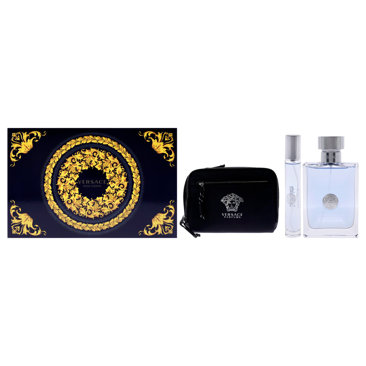 Versace Pour Homme 3 Pc Gift Set-Thefragrancemart.com