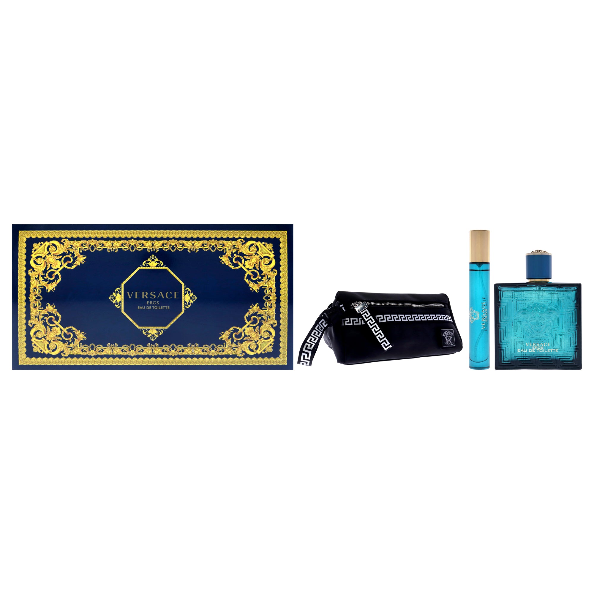 Versace Eros 3 Pc Gift Set-Thefragrancemart.com