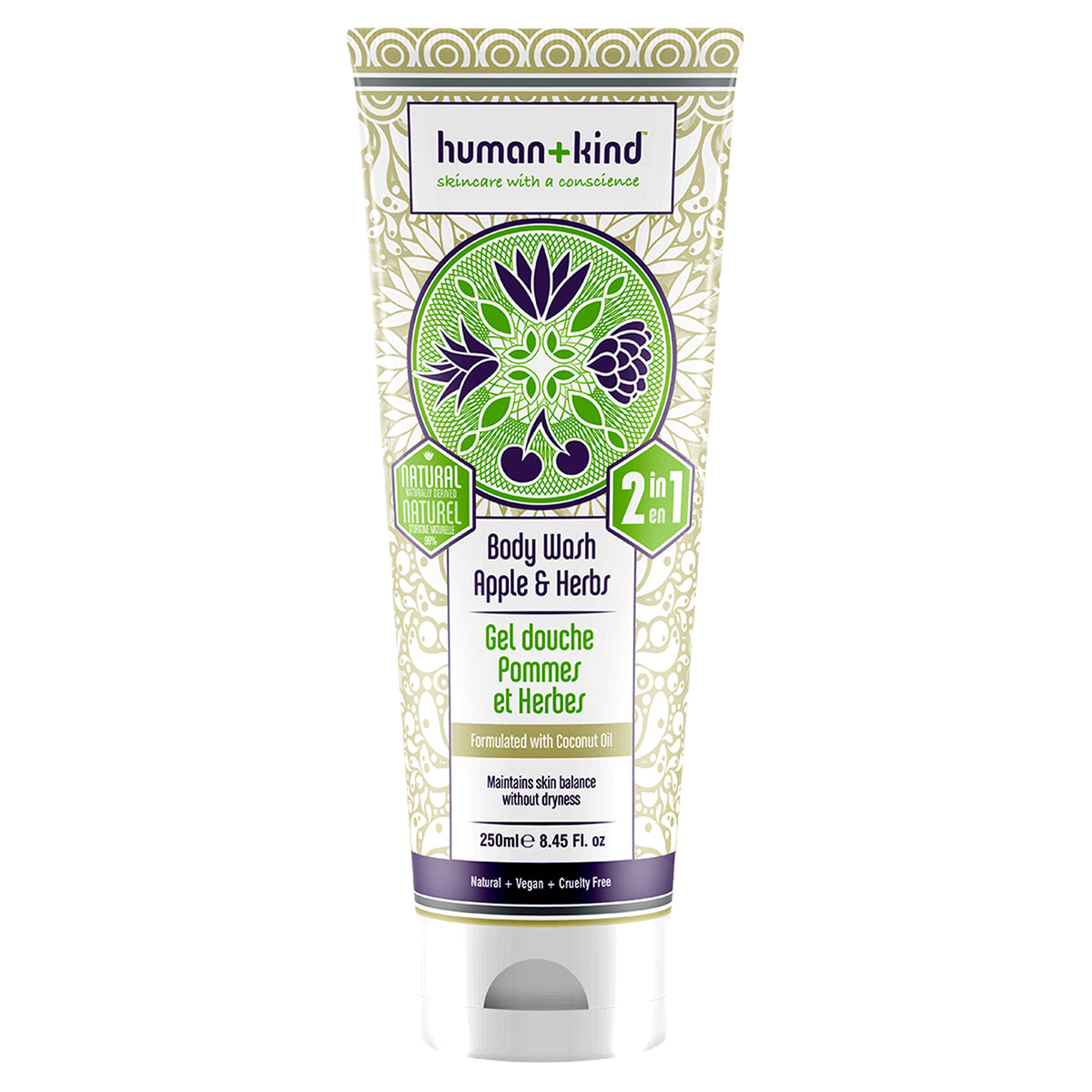 Human+Kind Body Wash - Apple and Herbs -Thefragrancemart.com