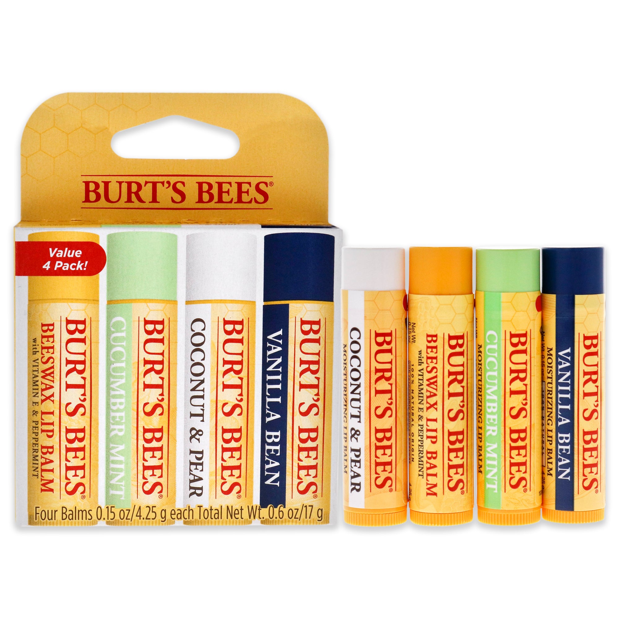 Burts Bees Super Sampler Lip Balm Set -Thefragrancemart.com