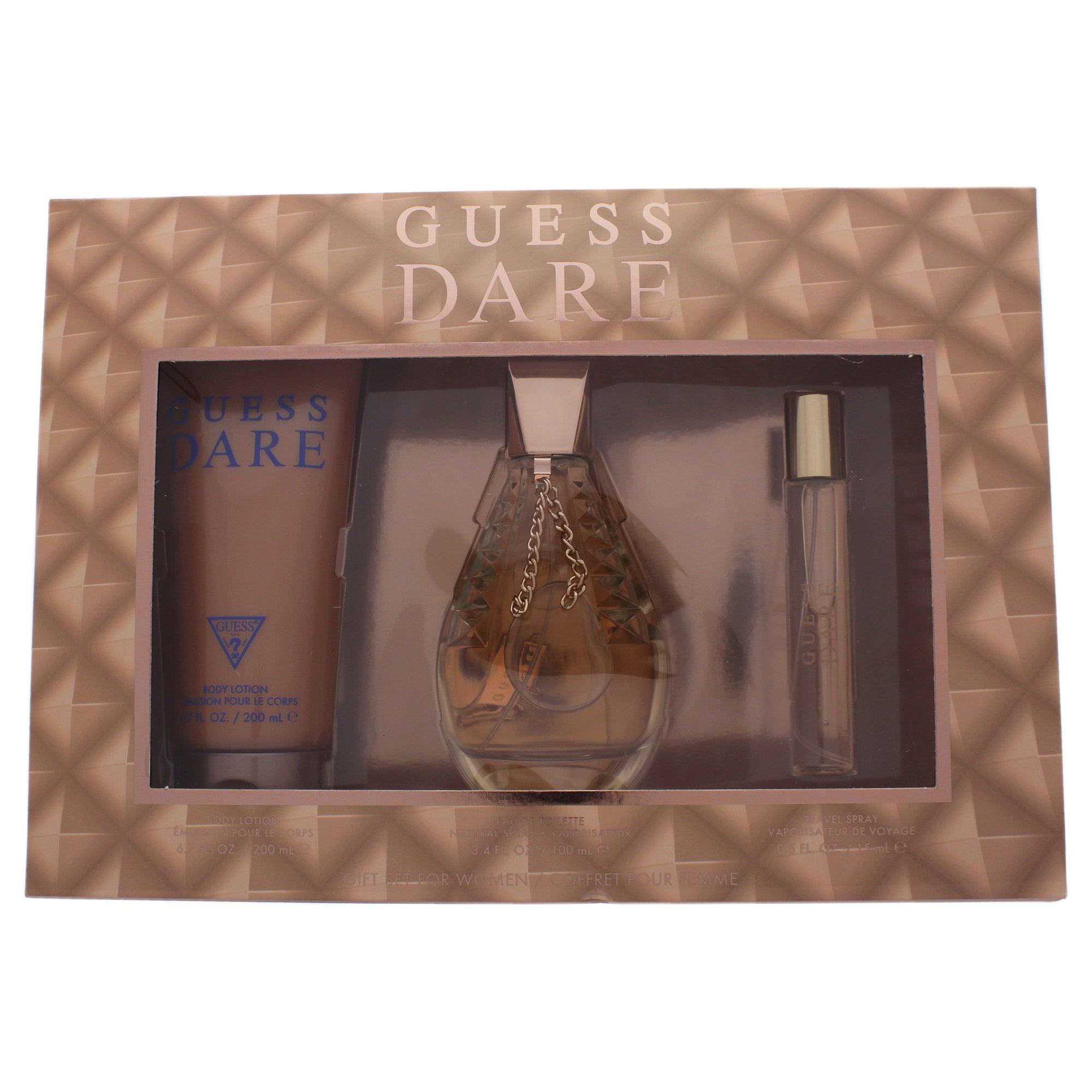 Guess Dare 3 Pc Gift Set The fragrance mart