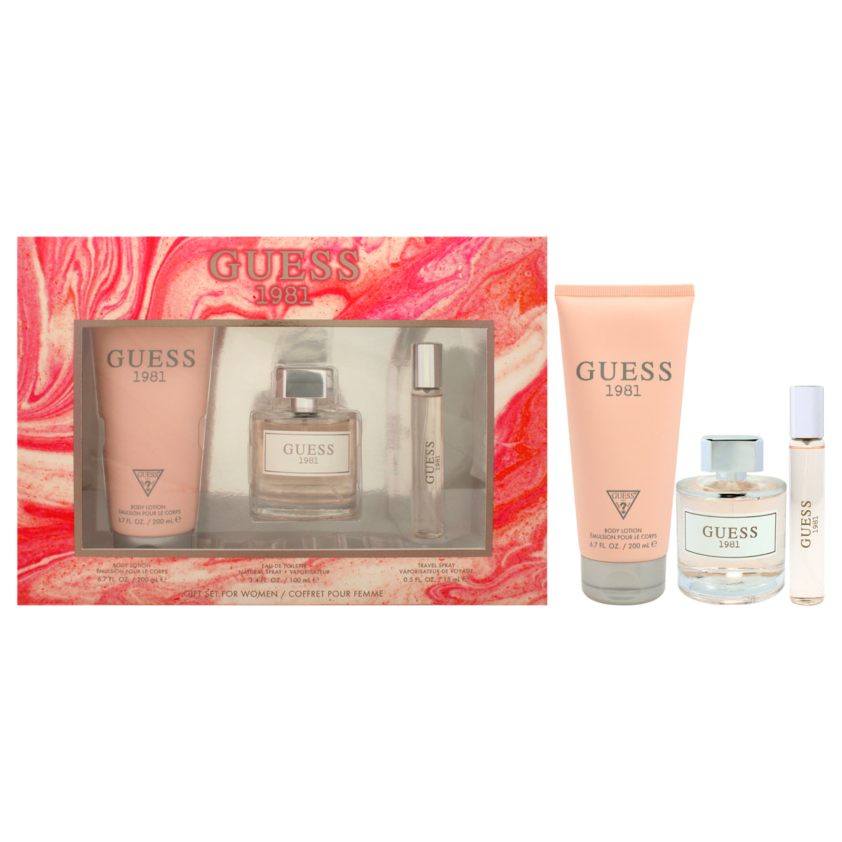 Guess 1981 3 Pc Gift Set-Thefragrancemart.com