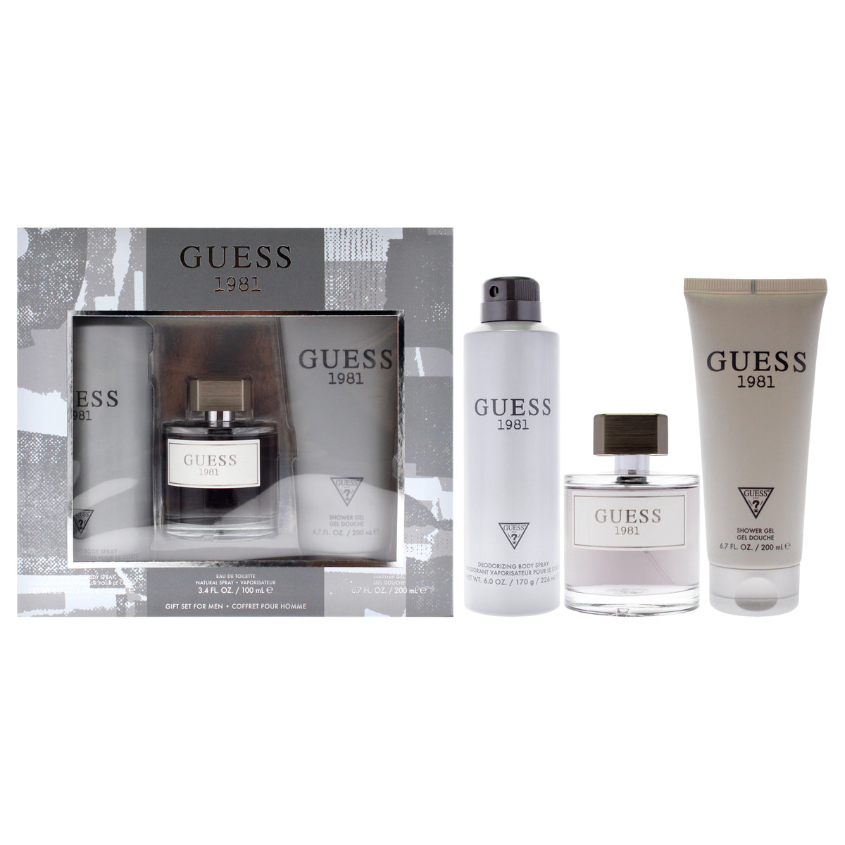 Guess 1981 3 Pc Gift Set-Thefragrancemart.com