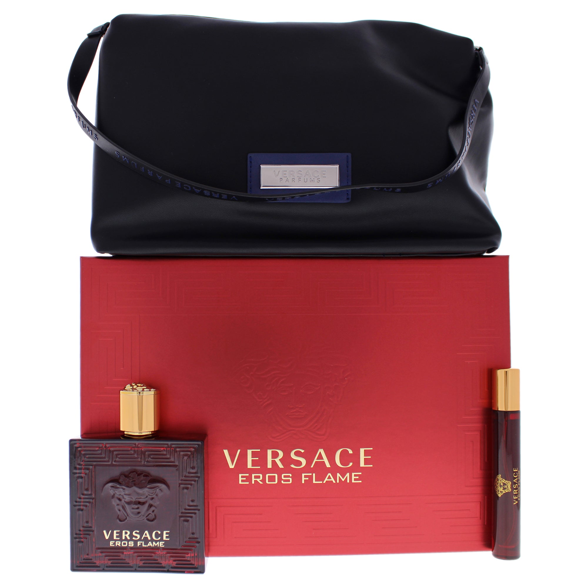 Versace Eros Flame 3 Pc Gift Set-Thefragrancemart.com