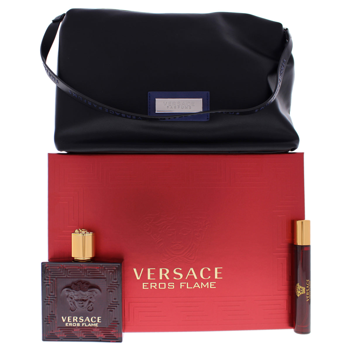 Versace Eros Flame 3 Pc Gift Set-Thefragrancemart.com