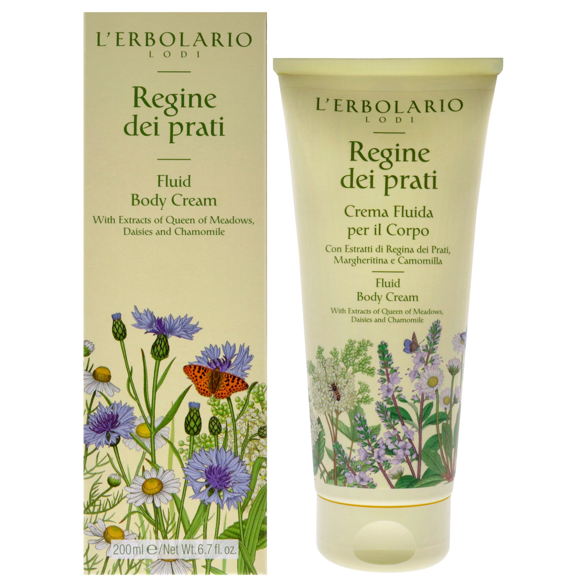 LErbolario Regine Dei Prati Fluid Body Cream -Thefragrancemart.com