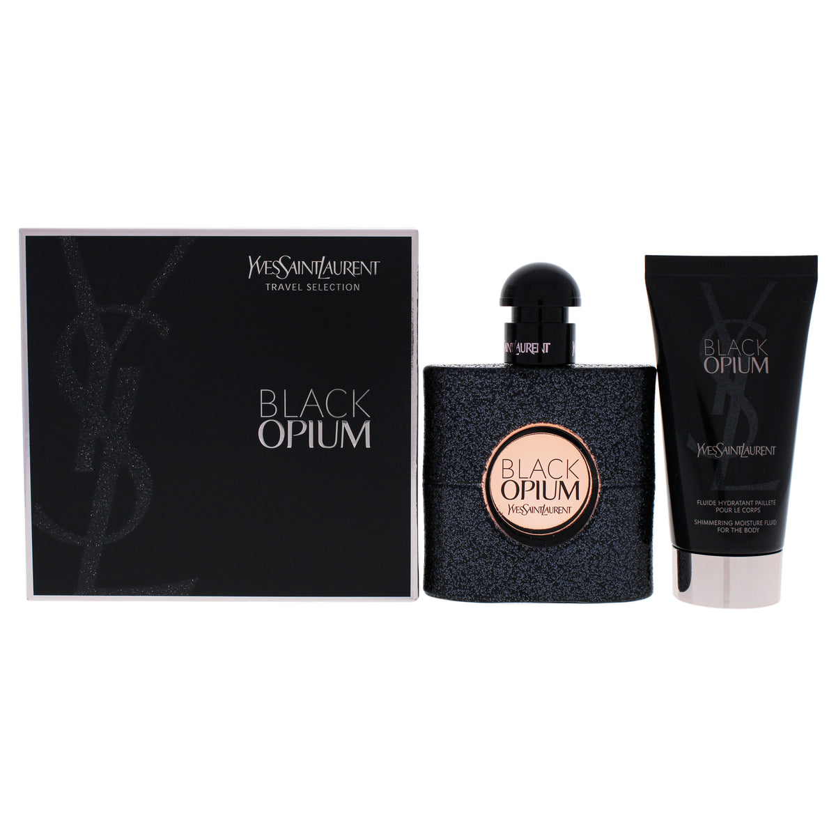 Yves Saint Laurent Black Opium 2 Pc Gift Set-Thefragrancemart.com