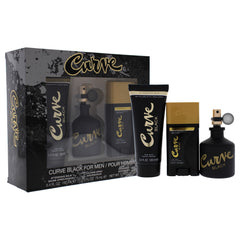 Liz Claiborne Curve Black 3 Pc Gift Set-Thefragrancemart.com
