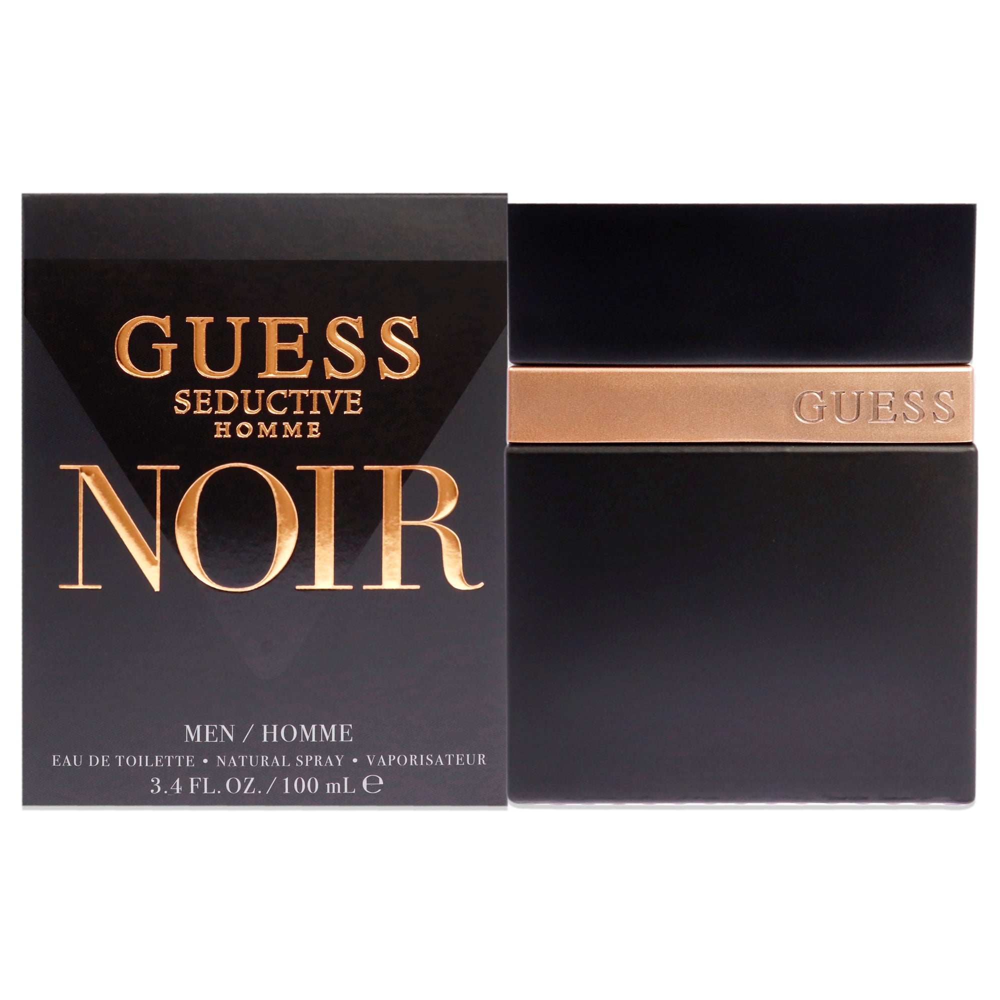 Guess Seductive Homme Noir Eau De Toilette-Thefragrancemart.com
