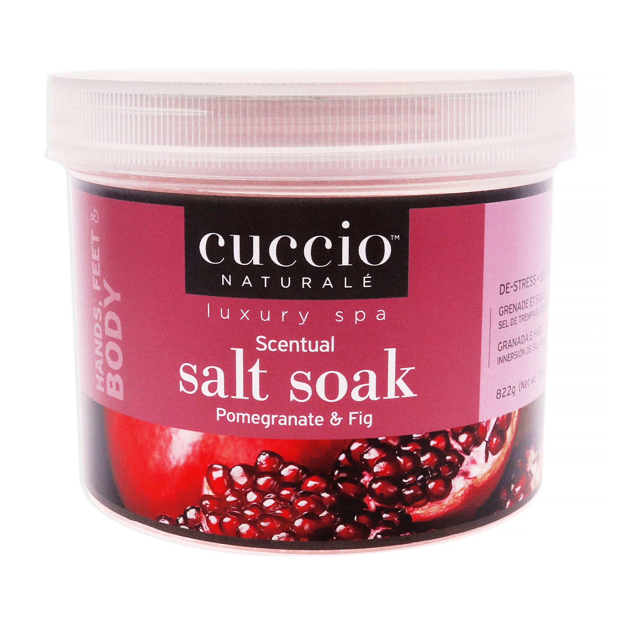 Cuccio Naturale Luxury Spa Scentual Salt Soak - Pomegranate and Fig -Thefragrancemart.com