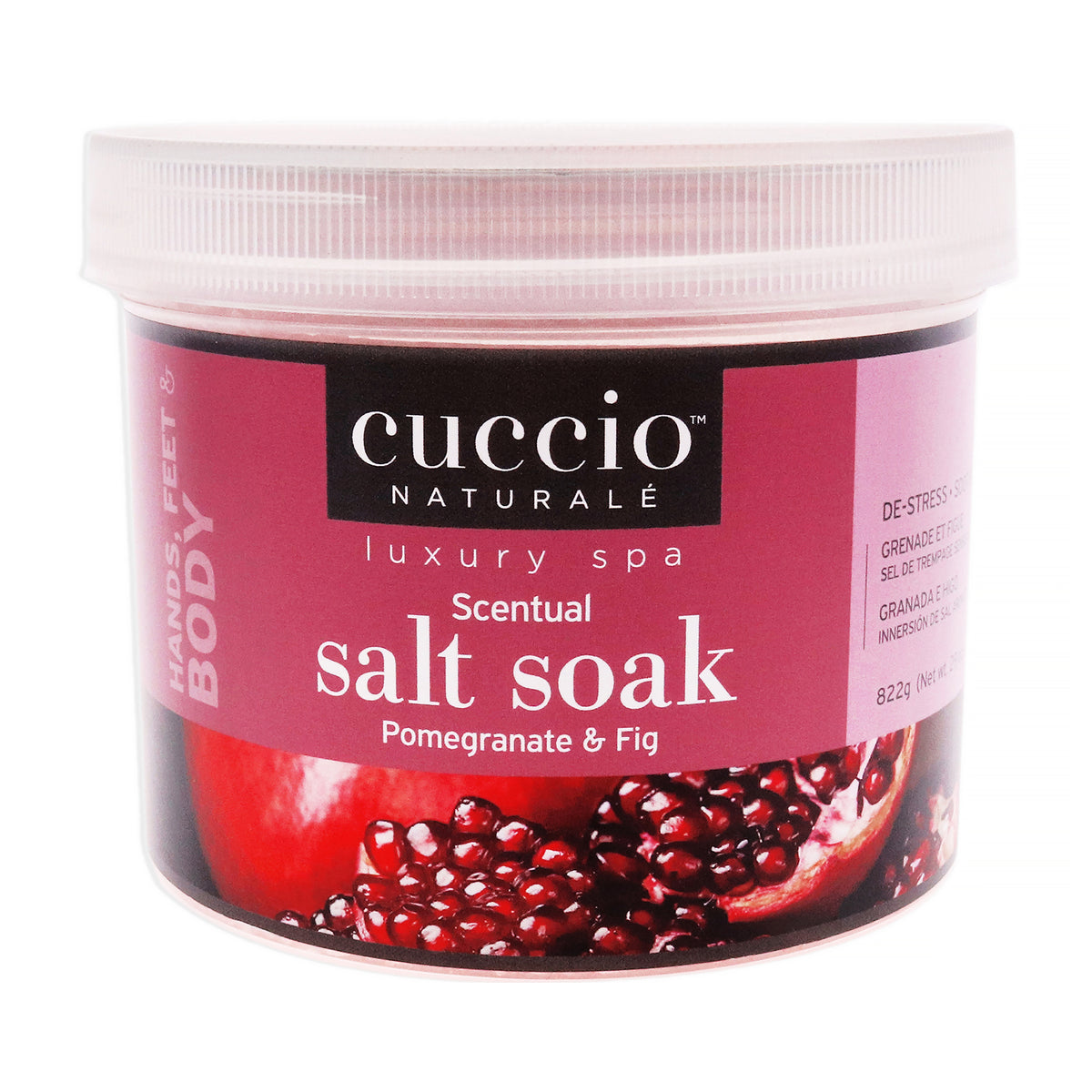 Cuccio Naturale Luxury Spa Scentual Salt Soak - Pomegranate and Fig -Thefragrancemart.com