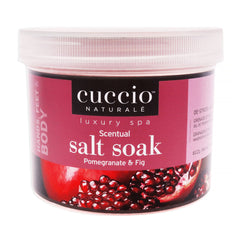 Cuccio Naturale Luxury Spa Scentual Salt Soak - Pomegranate and Fig -Thefragrancemart.com
