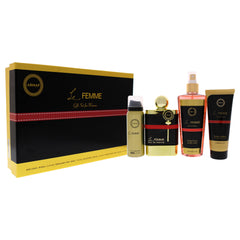 Armaf Le Femme 4 Pc Gift Set-Thefragrancemart.com