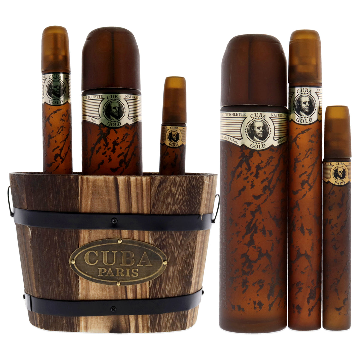 Cuba Gold 3 Pc Gift Set-Thefragrancemart.com