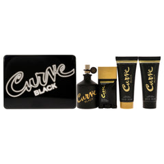 Liz Claiborne Curve Black 4 Pc Gift Set-Thefragrancemart.com