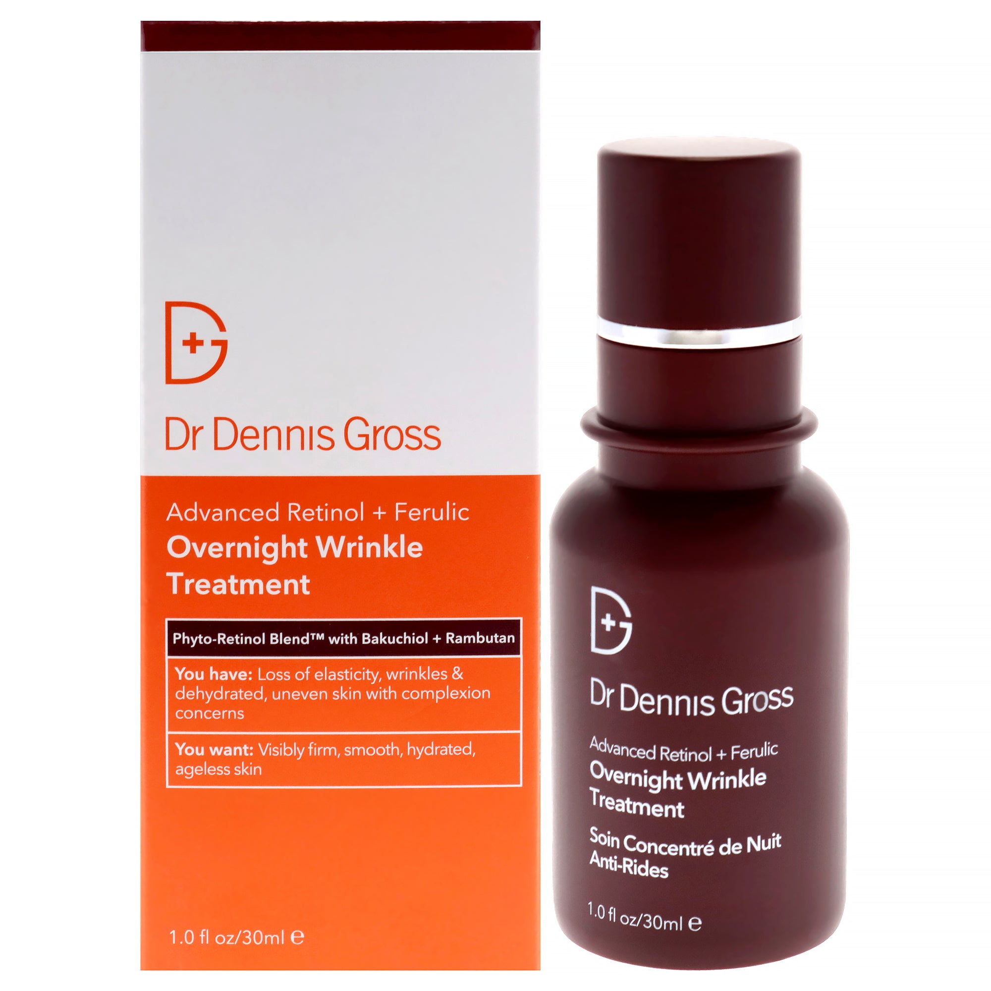 Dr. Dennis Gross Advanced Retinol Plus Ferulic Overnight Wrinkle Treatment -Thefragrancemart.com