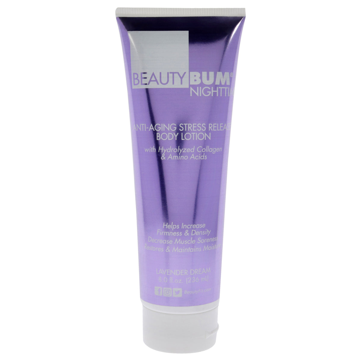 BeautyFit BeautyBum NightTime Anti-Aging Stress Release Body Lotion - Lavender Dream -Thefragrancemart.com