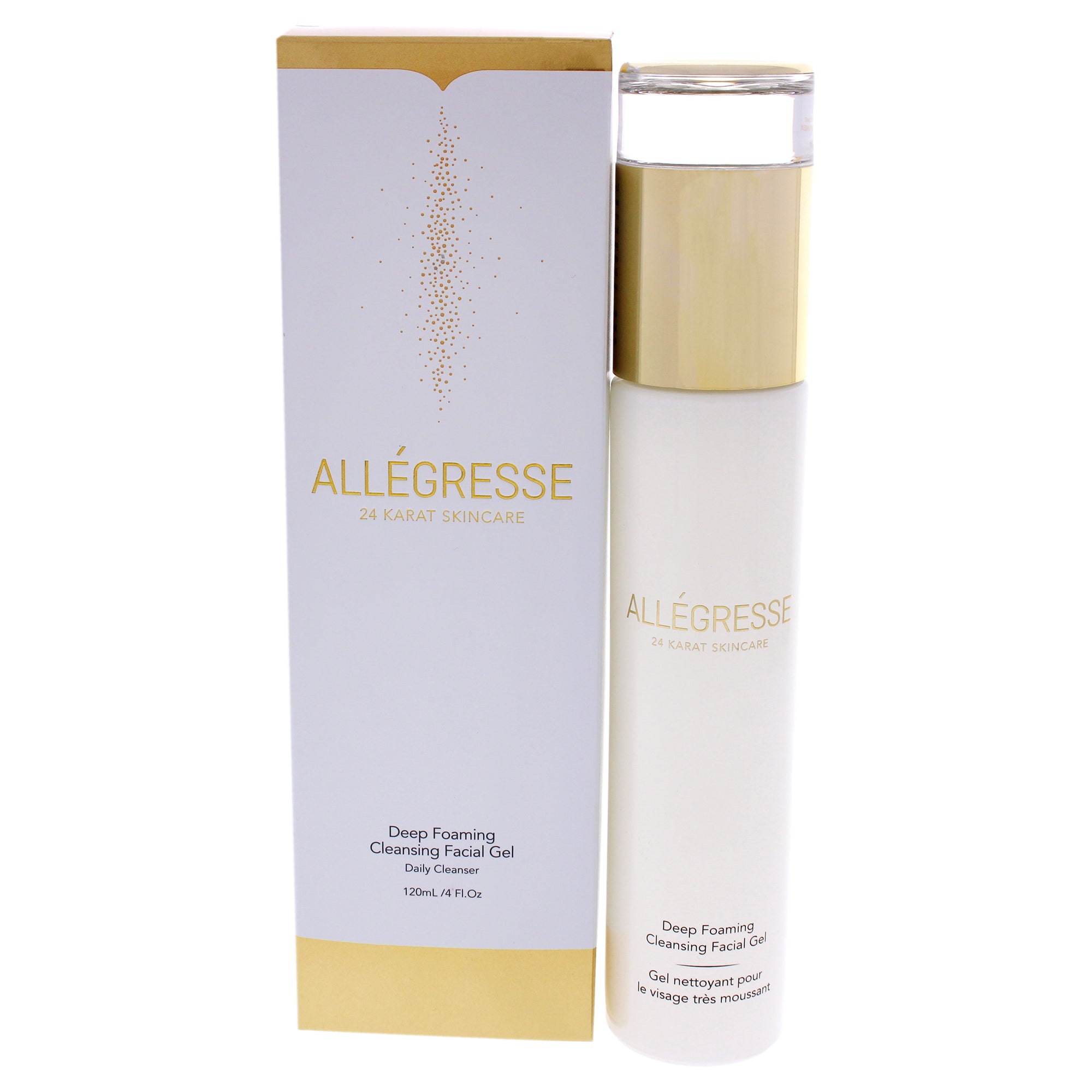 Allegresse 24K Deep Foaming Cleansing Facial Gel -Thefragrancemart.com