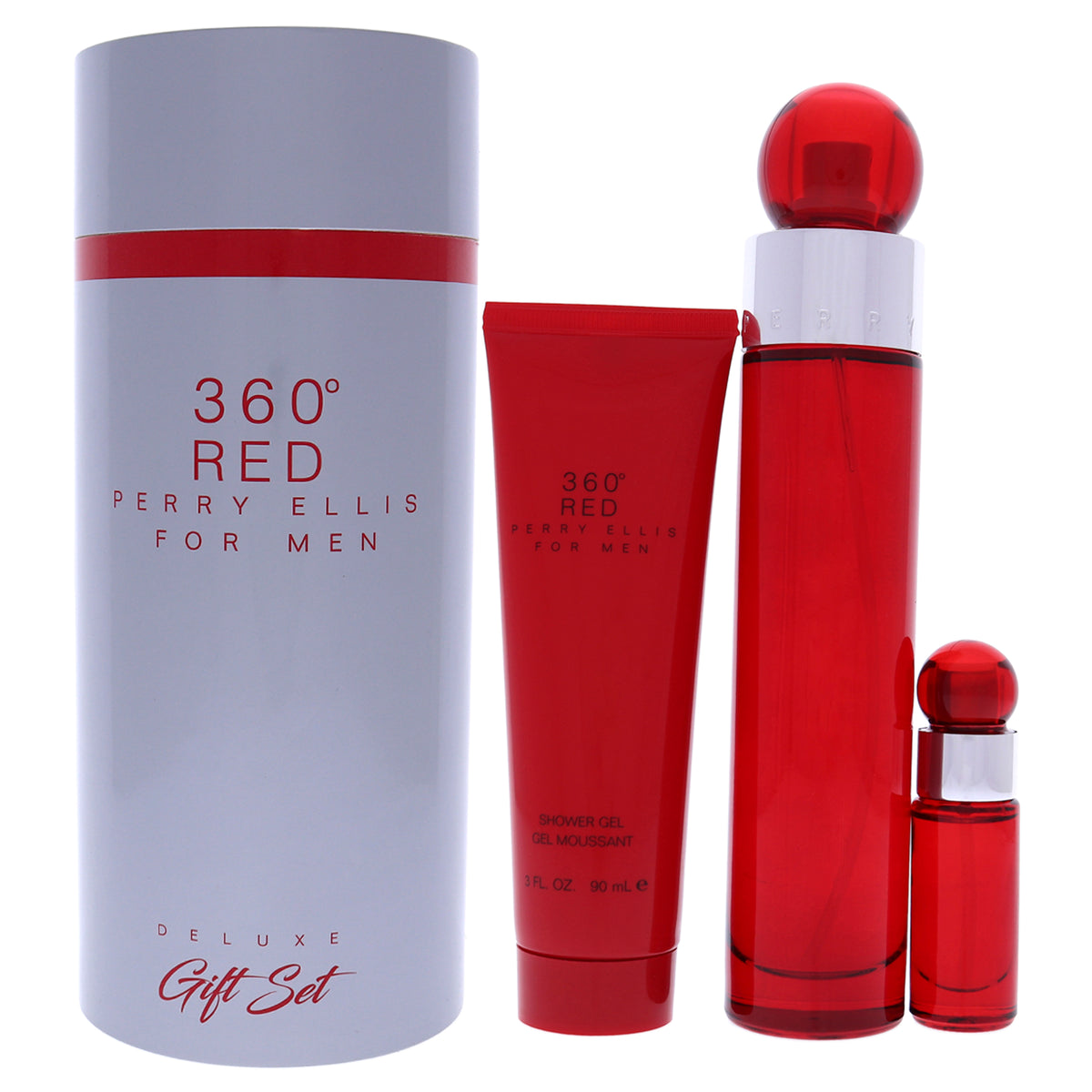 Perry Ellis 360 Red 3 Pc Gift Set-Thefragrancemart.com