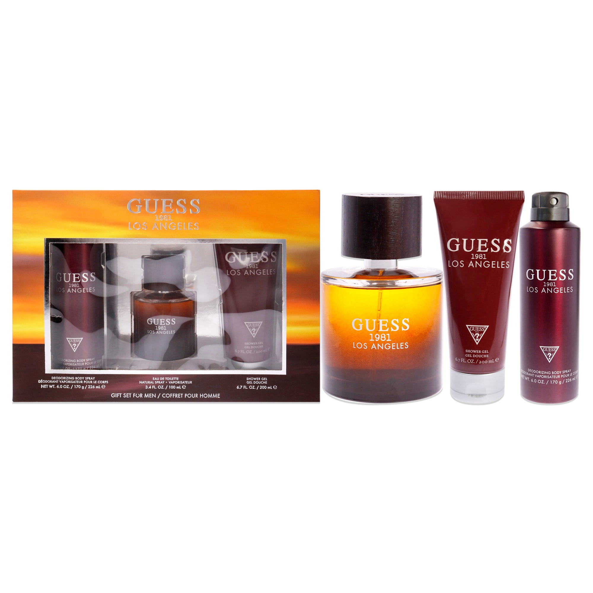 Guess 1981 Los Angeles 3 Pc Gift Set-Thefragrancemart.com