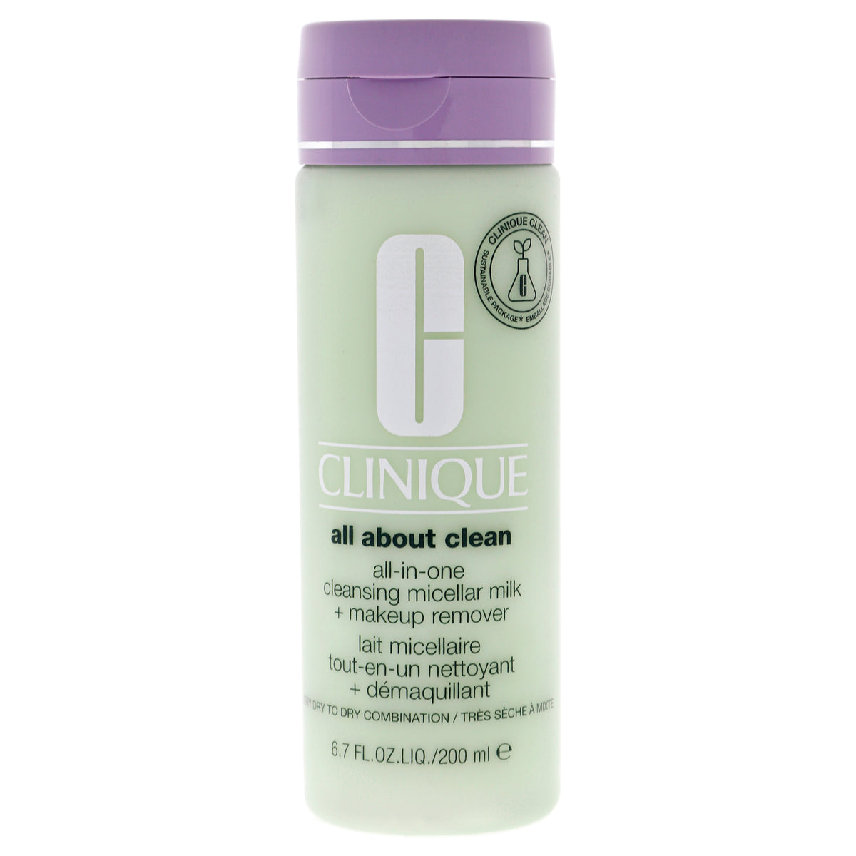 Clinique All About Clean All-In-One Cleansing Micellar Milk and Makeup Remover - Dry Skin -Thefragrancemart.com