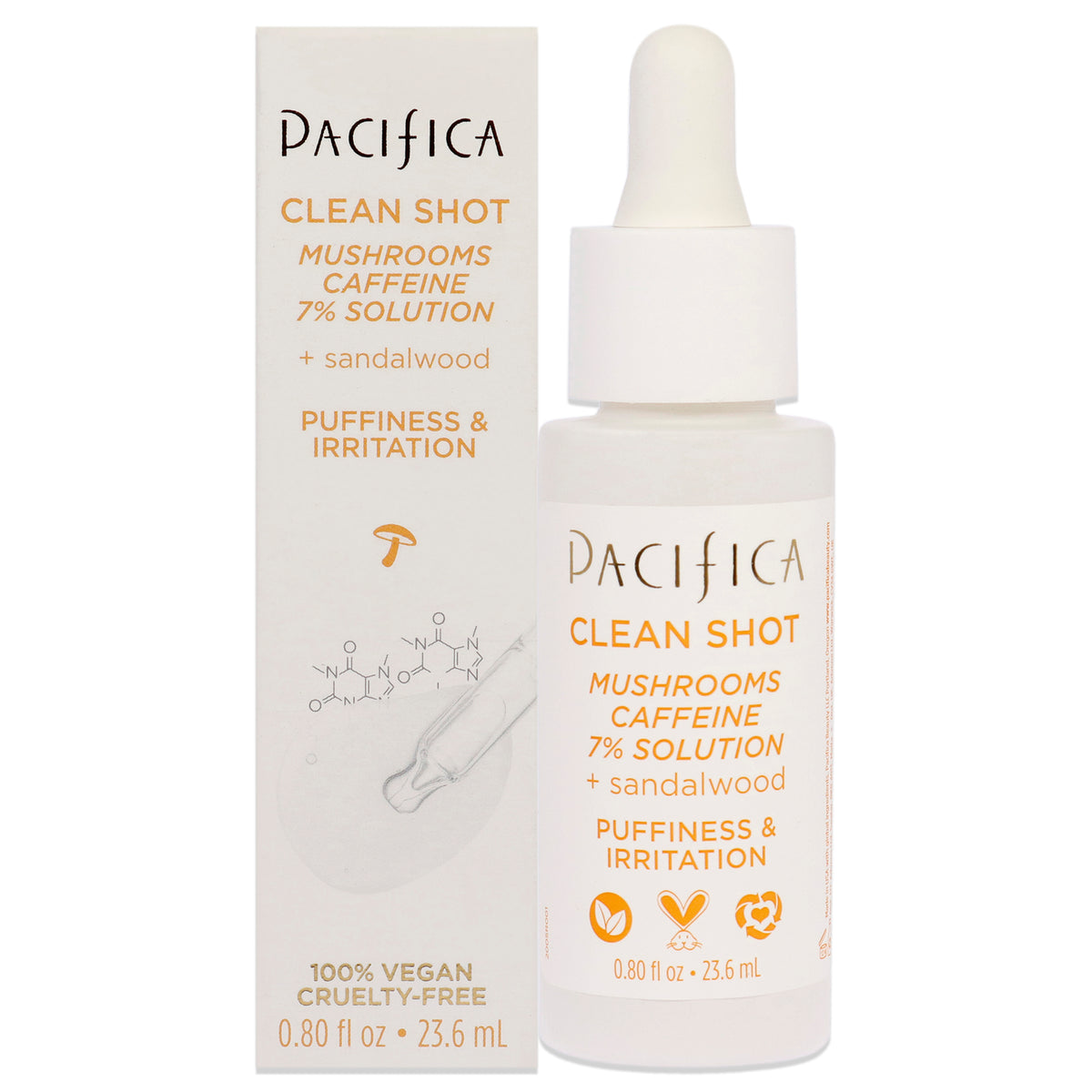 Pacifica Clean Shot Mushrooms and Caffeine 7 Percent -Thefragrancemart.com