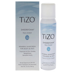 Tizo SheerFoam Body And Face Non-Tinted SPF 30 -Thefragrancemart.com