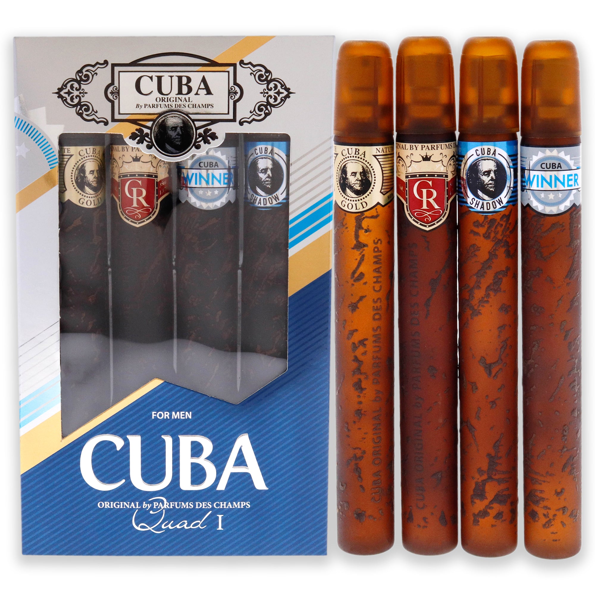 Cuba Quad I 4 Pc Gift Set-Thefragrancemart.com