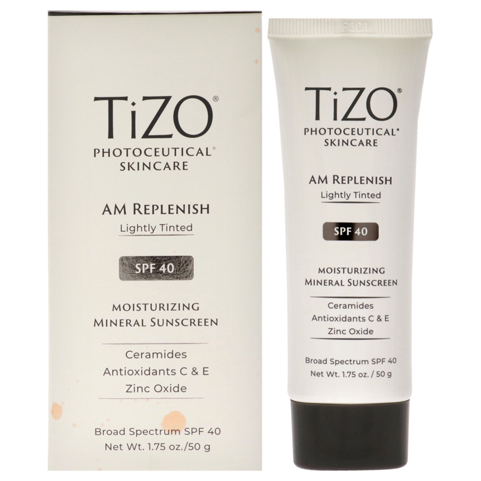 Tizo Photoceutical AM Replenish SPF 40 - Lightly Tinted -Thefragrancemart.com