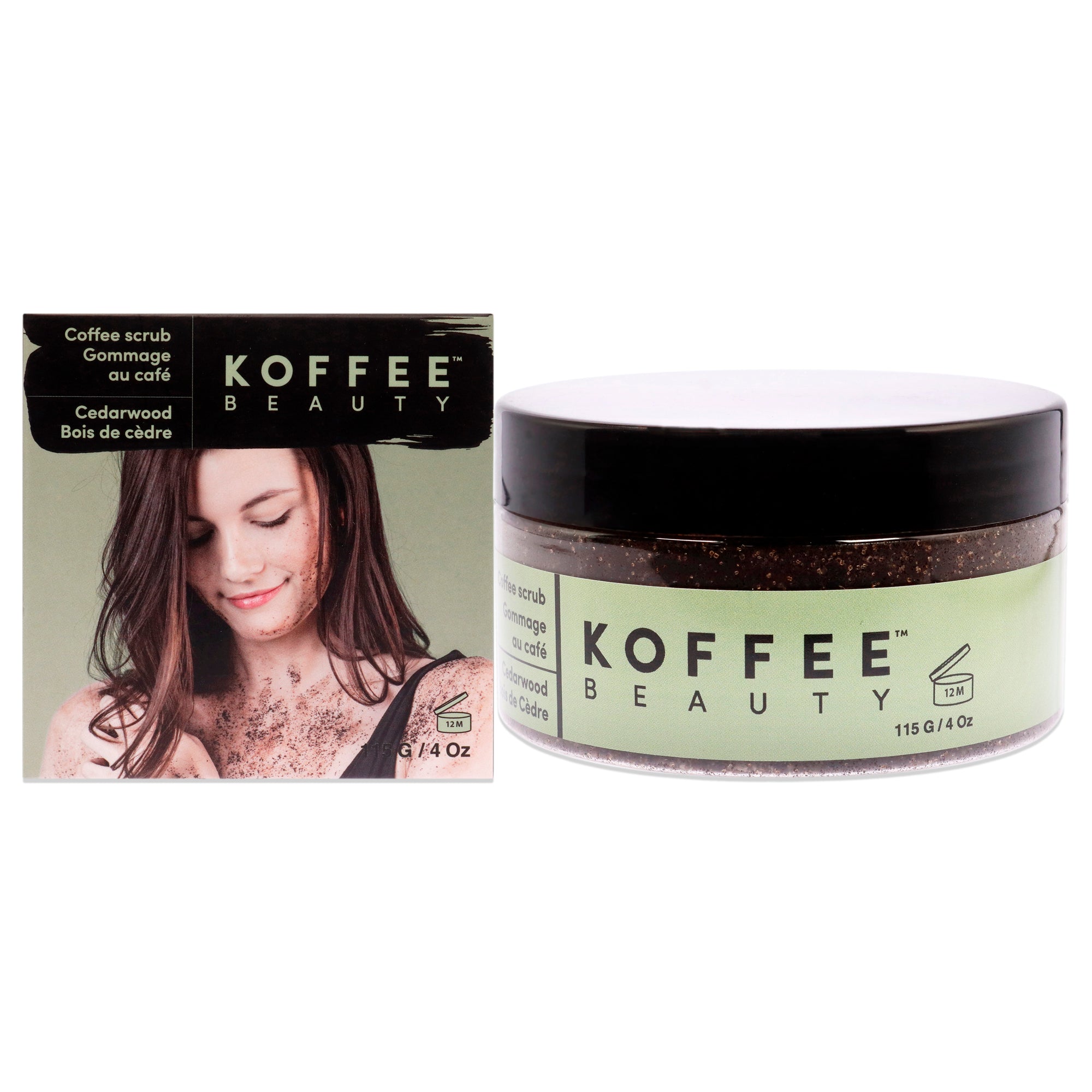 Koffee Beauty Coffee Scrub - Cedarwood -Thefragrancemart.com