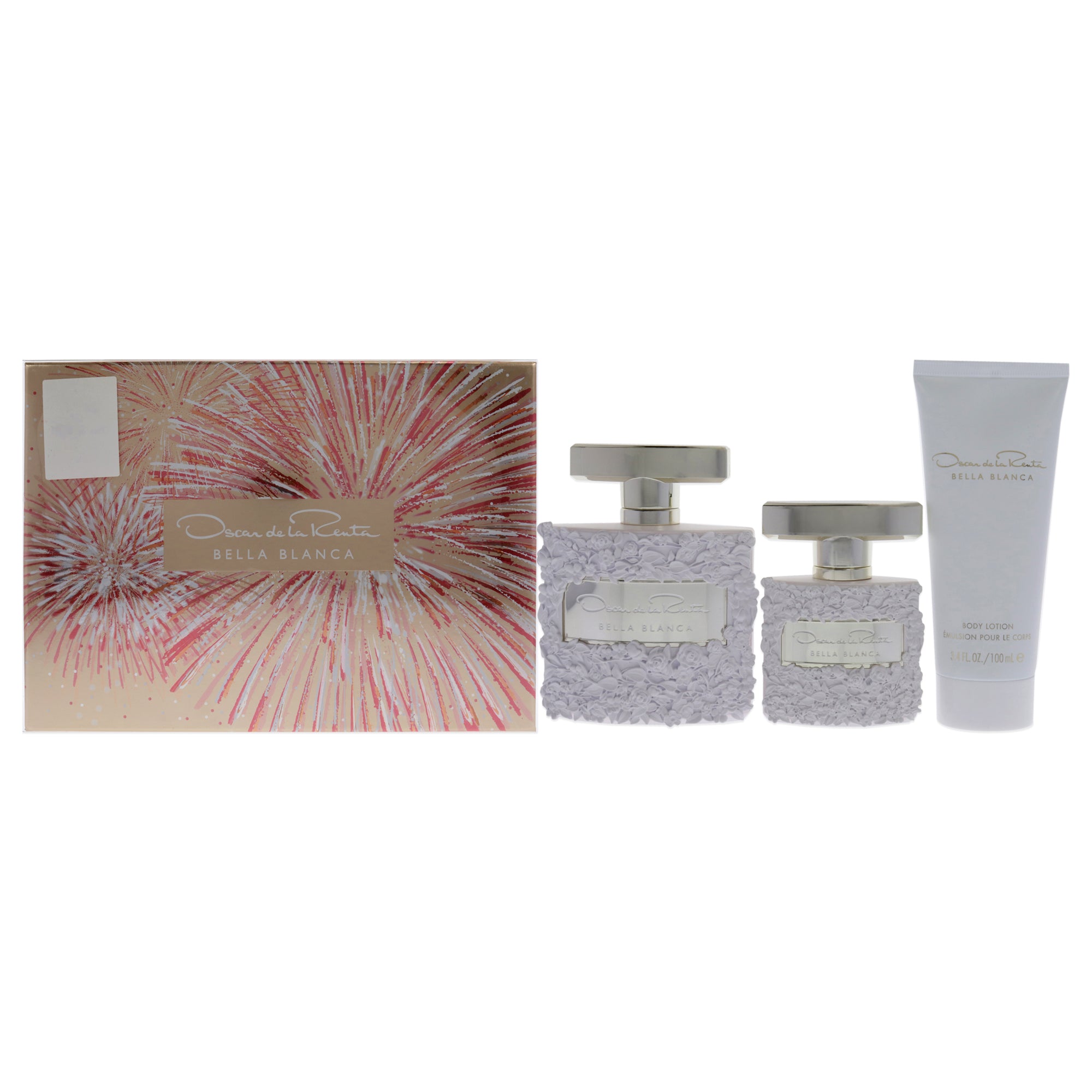 Oscar De La Renta Bella Blanca 3 Pc Gift Set-Thefragrancemart.com