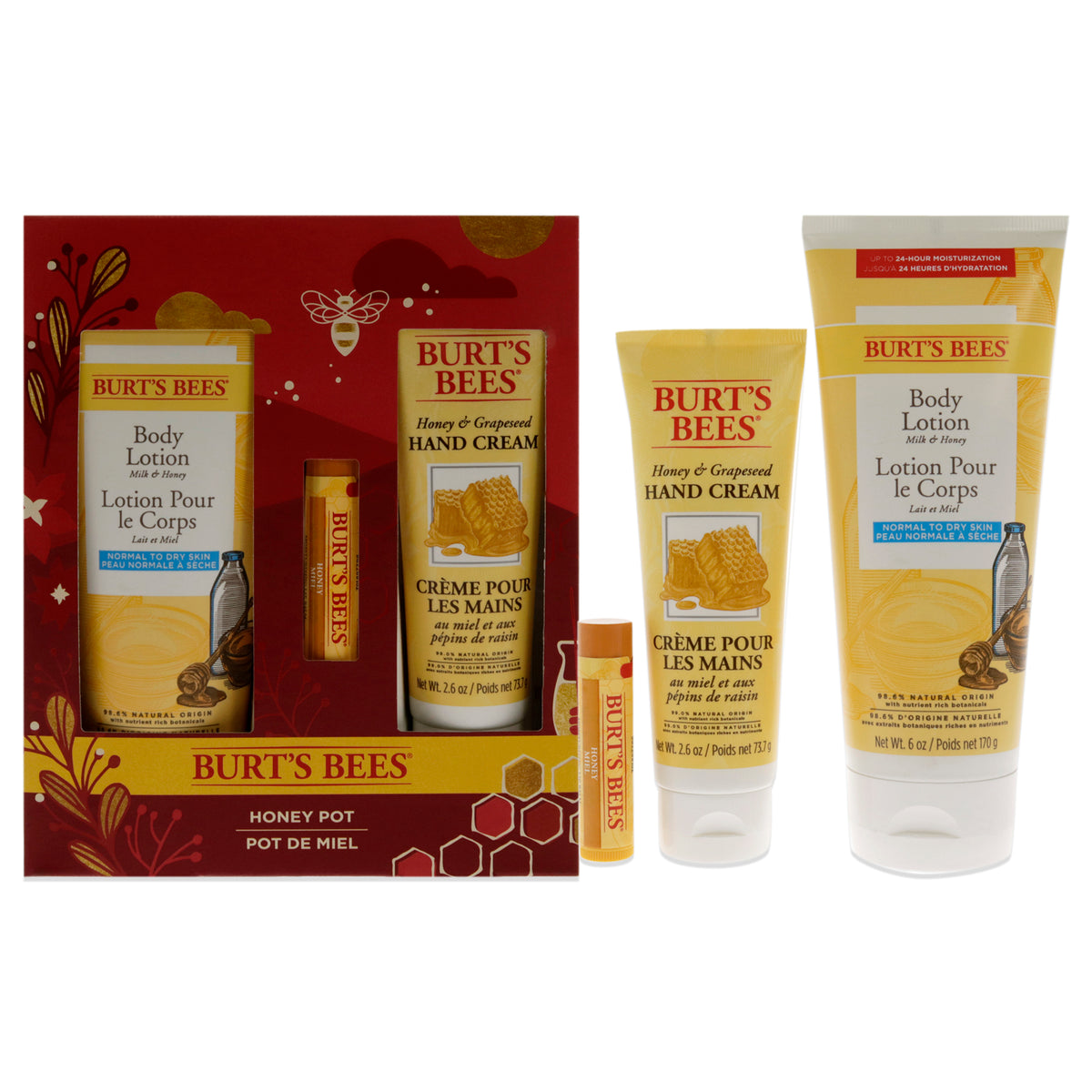Burts Bees Honey Pot Gift -Thefragrancemart.com