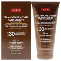 Pupa Milano Multifunction Anti-Aging Water Resistant Sunscreen for Face SPF 30 -Thefragrancemart.com
