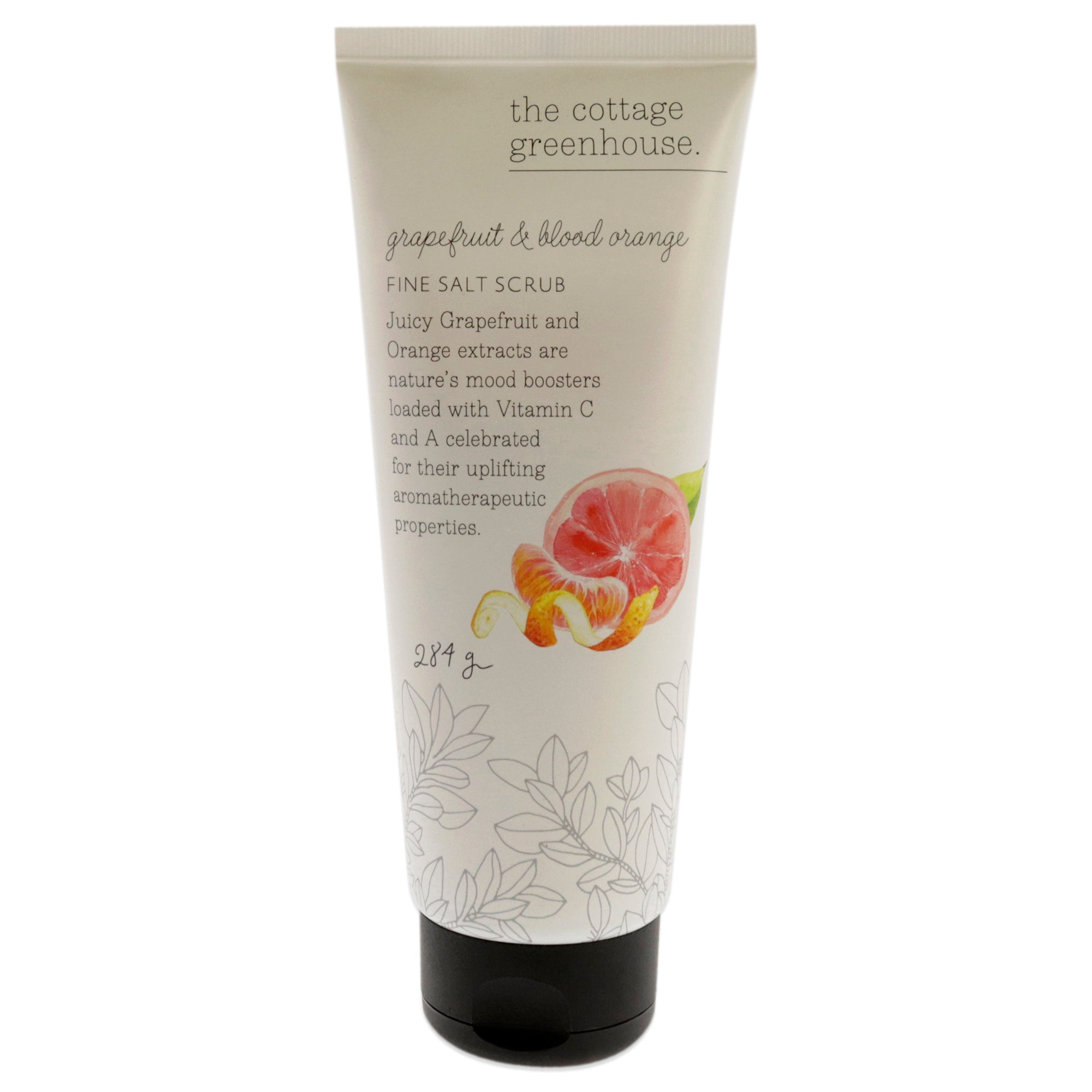 The Cottage Greenhouse Fine Salt Scrub - Grapefruit and Blood Orange -Thefragrancemart.com