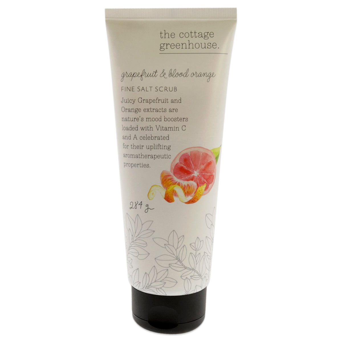 The Cottage Greenhouse Fine Salt Scrub - Grapefruit and Blood Orange -Thefragrancemart.com