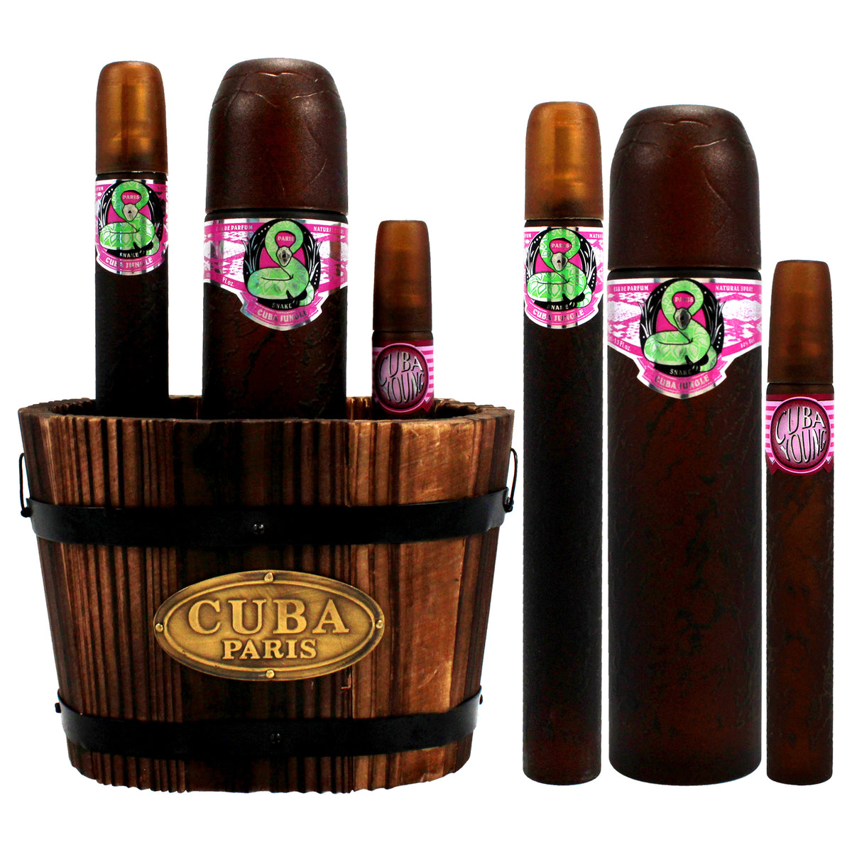 Cuba Jungle Snake 3 Pc Gift Set-Thefragrancemart.com