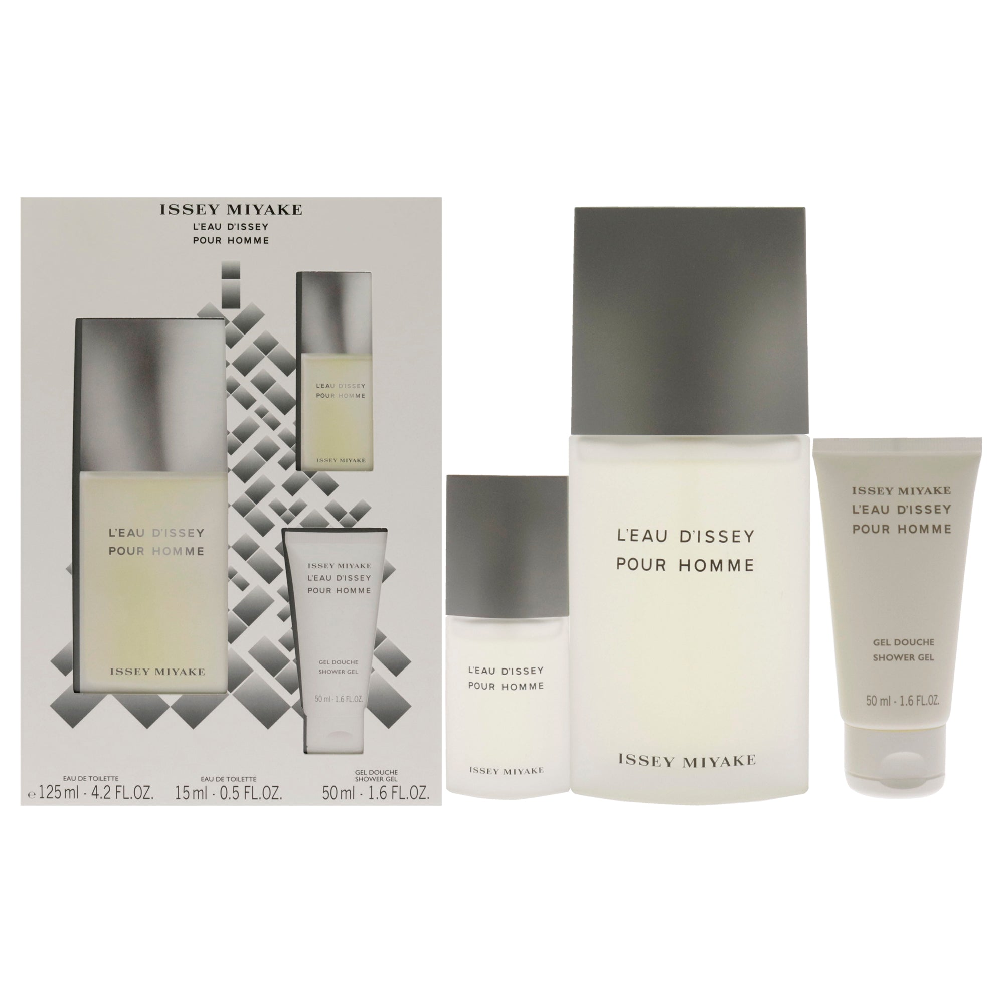 Issey Miyake Leau Dissey Pour Homme 3 Pc Gift Set-Thefragrancemart.com