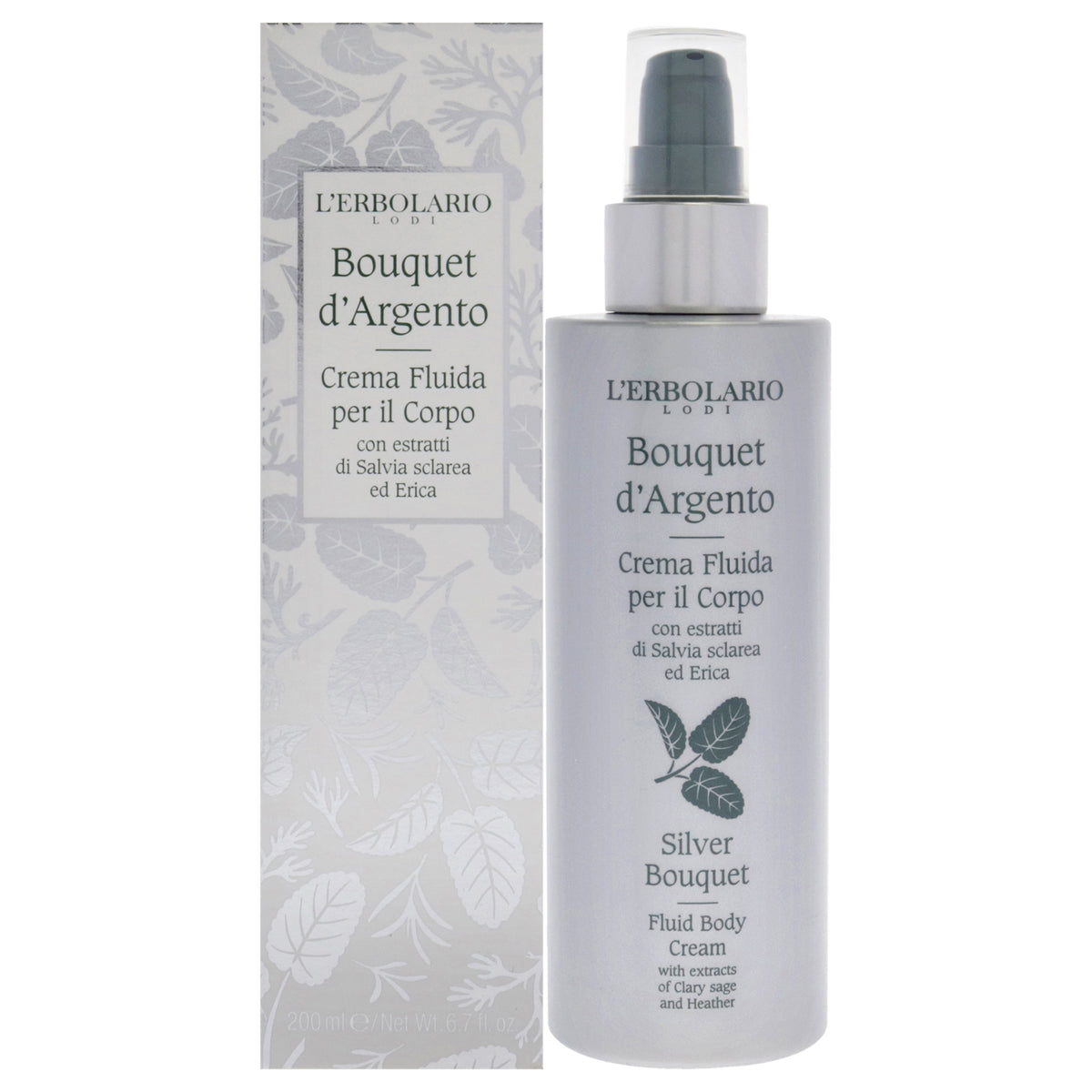 LErbolario Fluid Body Cream - Silver Bouquet -Thefragrancemart.com