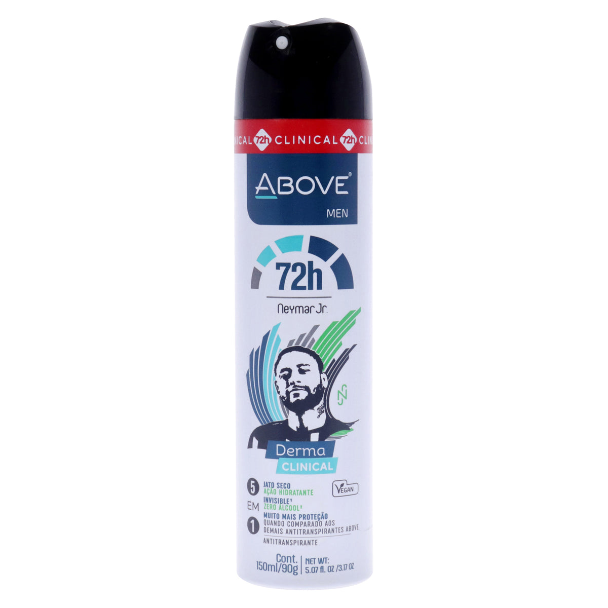 Above 72 Hours Derma Clinical Antiperspirant Deodorant - Neymar Jr -Thefragrancemart.com