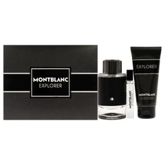 Mont Blanc Explorer 3 Pc Gift Set-Thefragrancemart.com