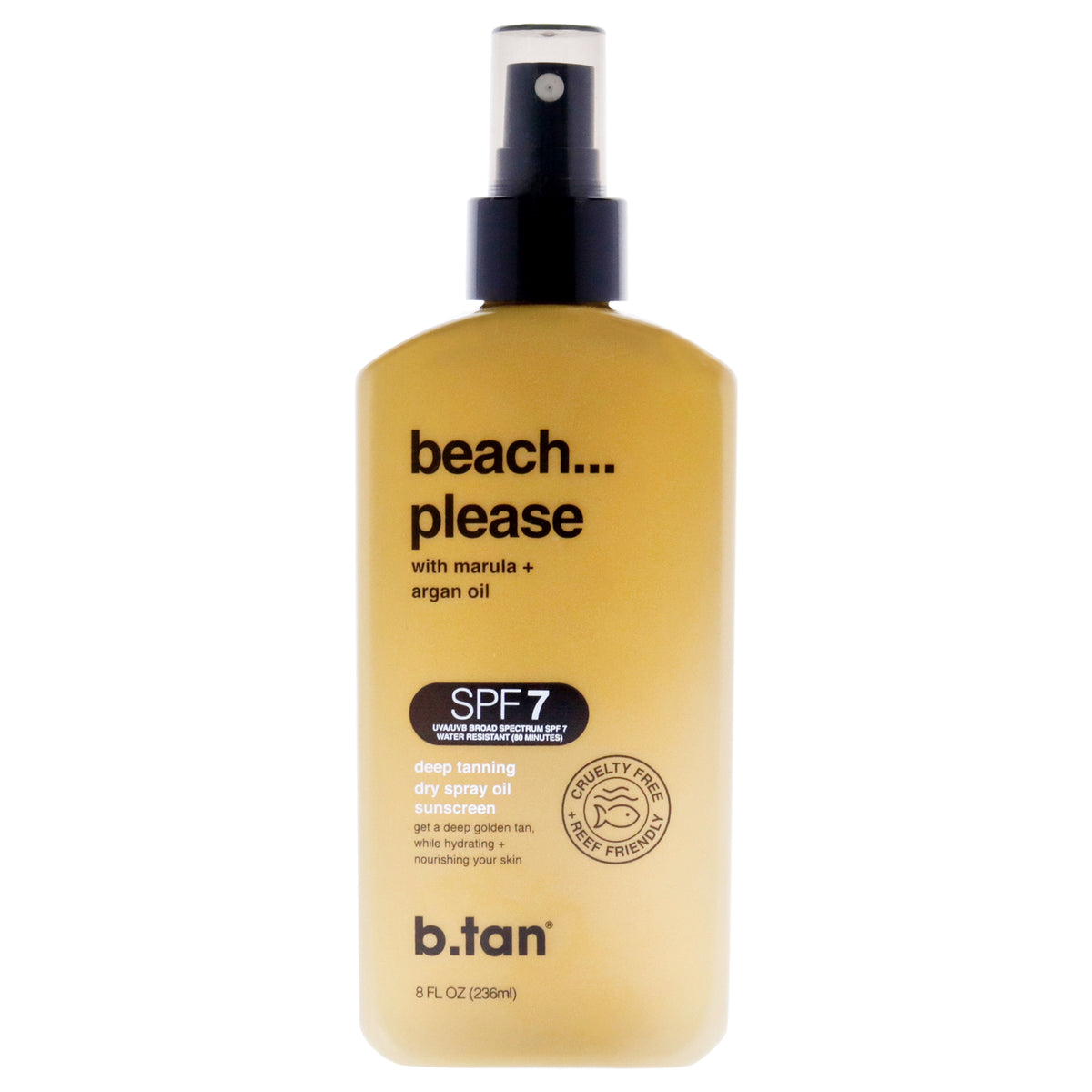 B.Tan Beach Please Deep Tanning Dry Spray Sunscreen Oil SPF 7 -Thefragrancemart.com
