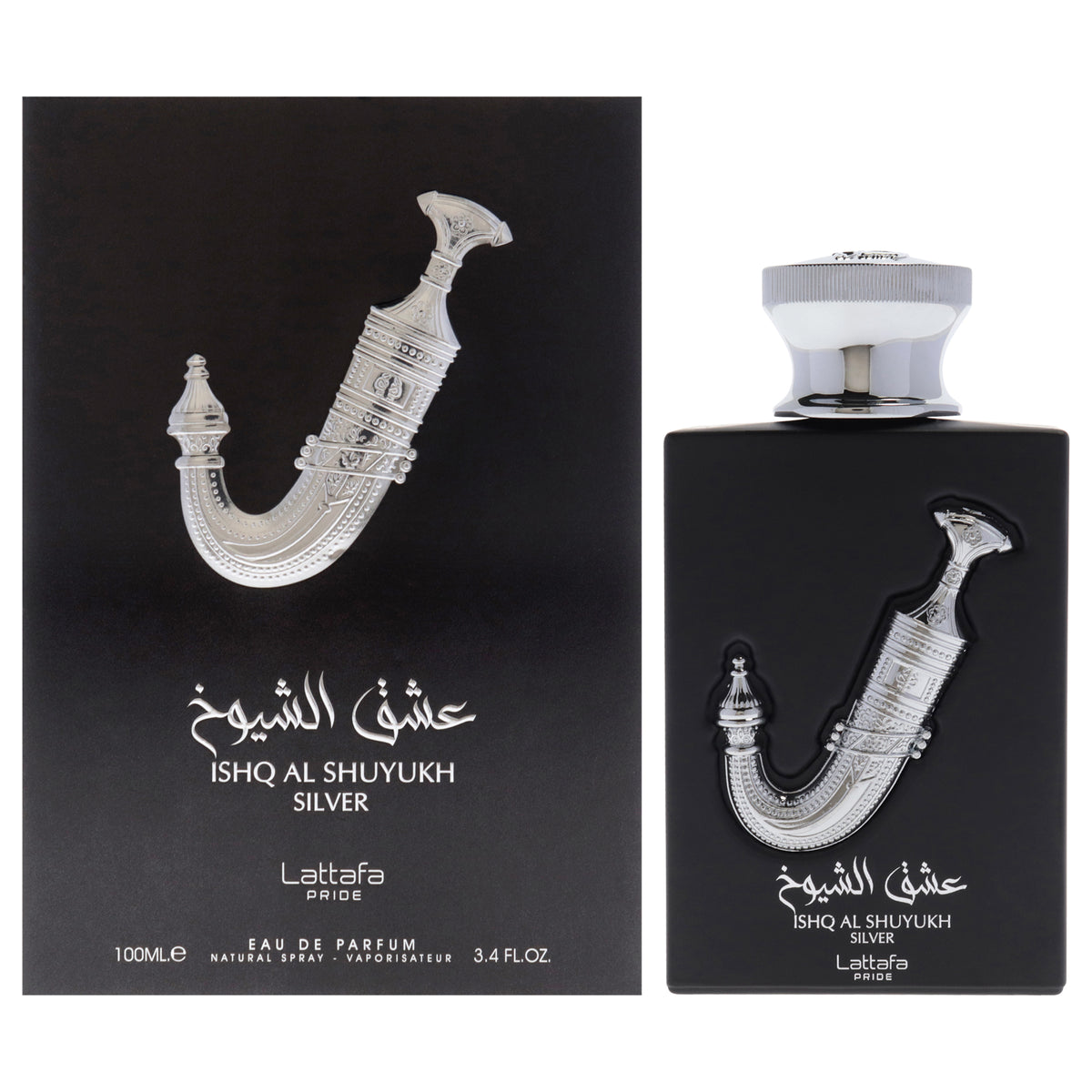 Lattafa Pride Ishq Al Shuyukh Silver Eau De Parfum-Thefragrancemart.com