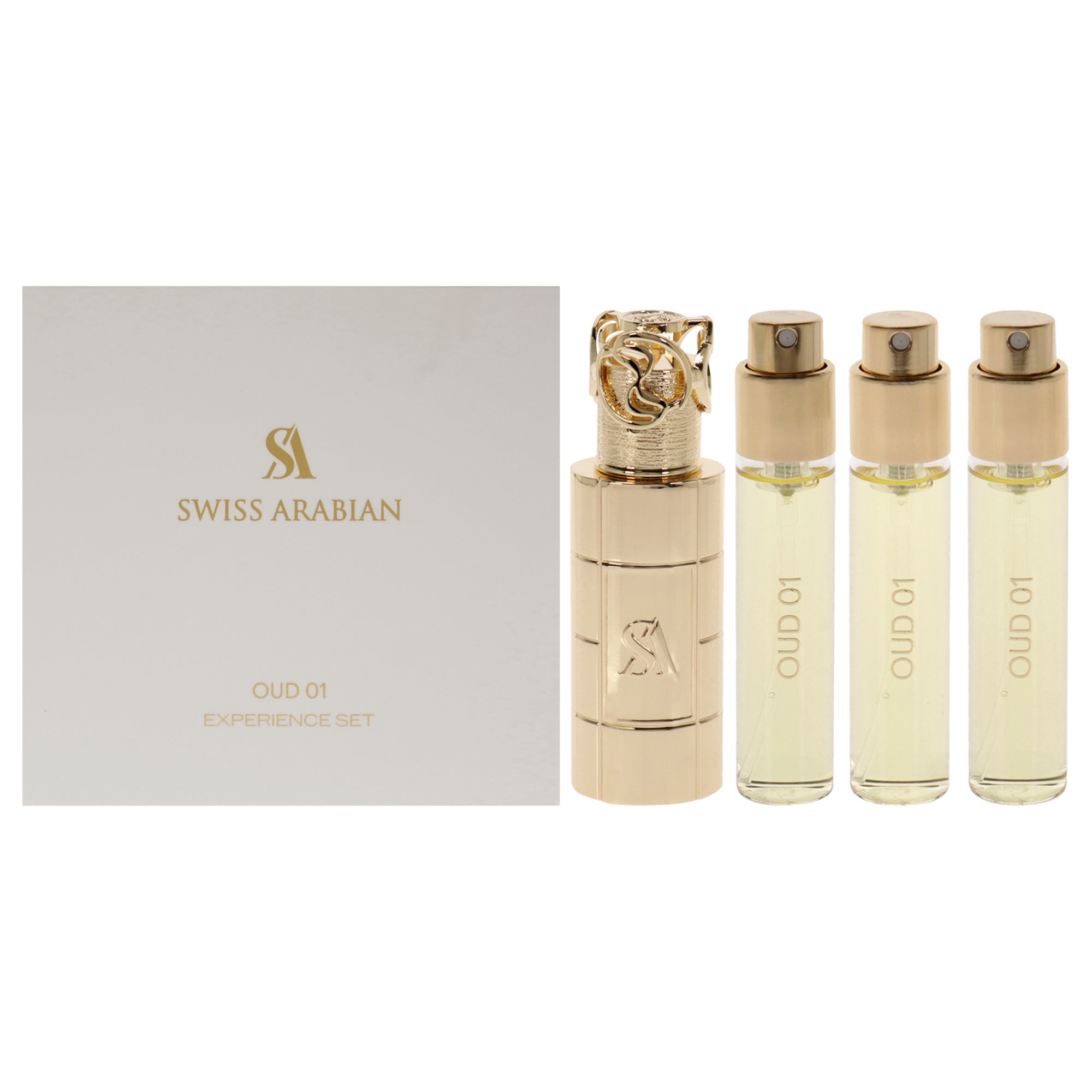 Swiss Arabian Oud 01 4 Pc Mini Gift Set-Thefragrancemart.com