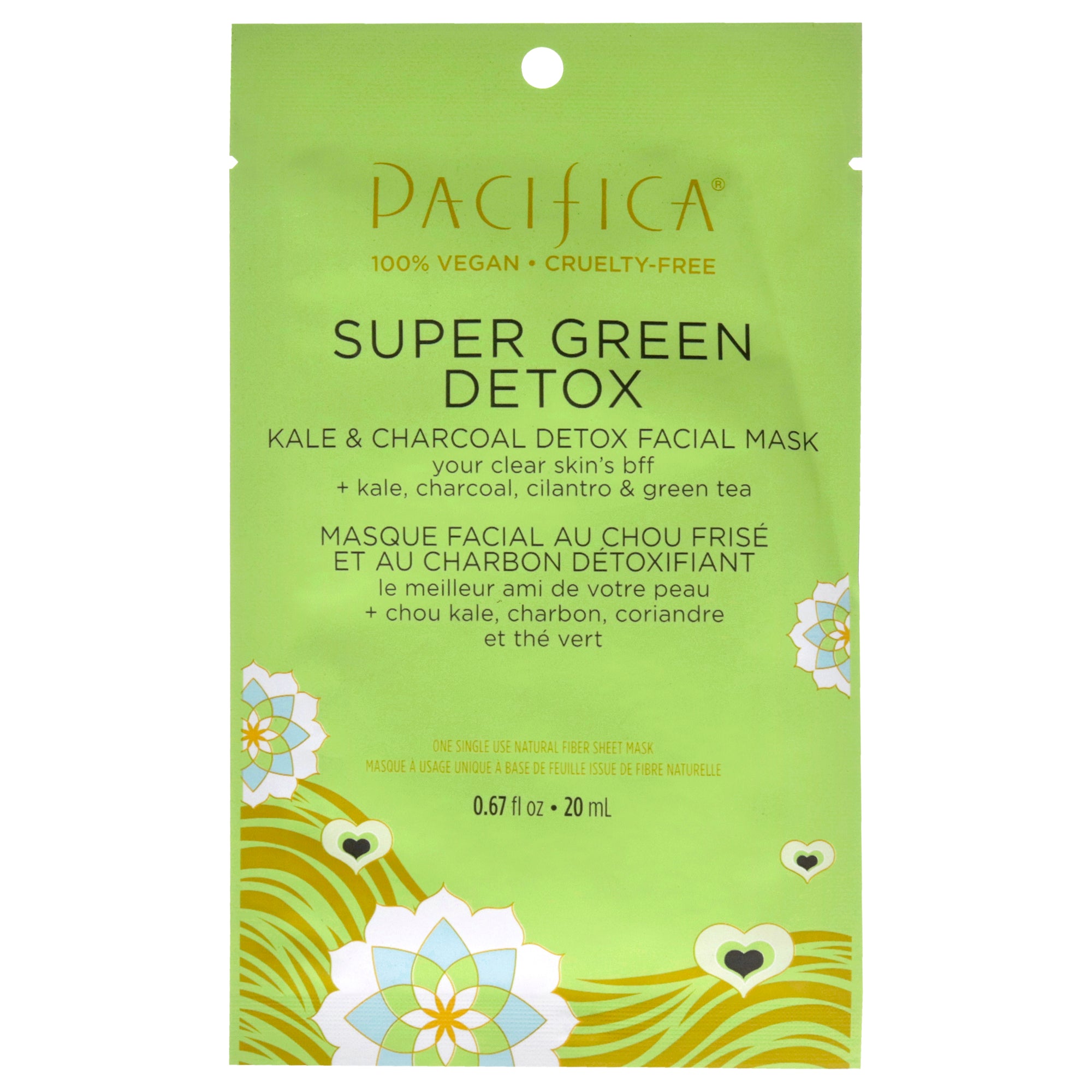 Pacifica Super Green Detox Kale and Charcoal Detox Facial Mask -Thefragrancemart.com